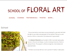 Tablet Screenshot of floristartschool.com